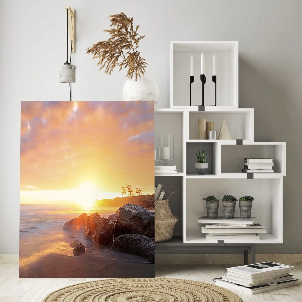 Billede på glas - En lysende aftenbrise - 50x70 cm