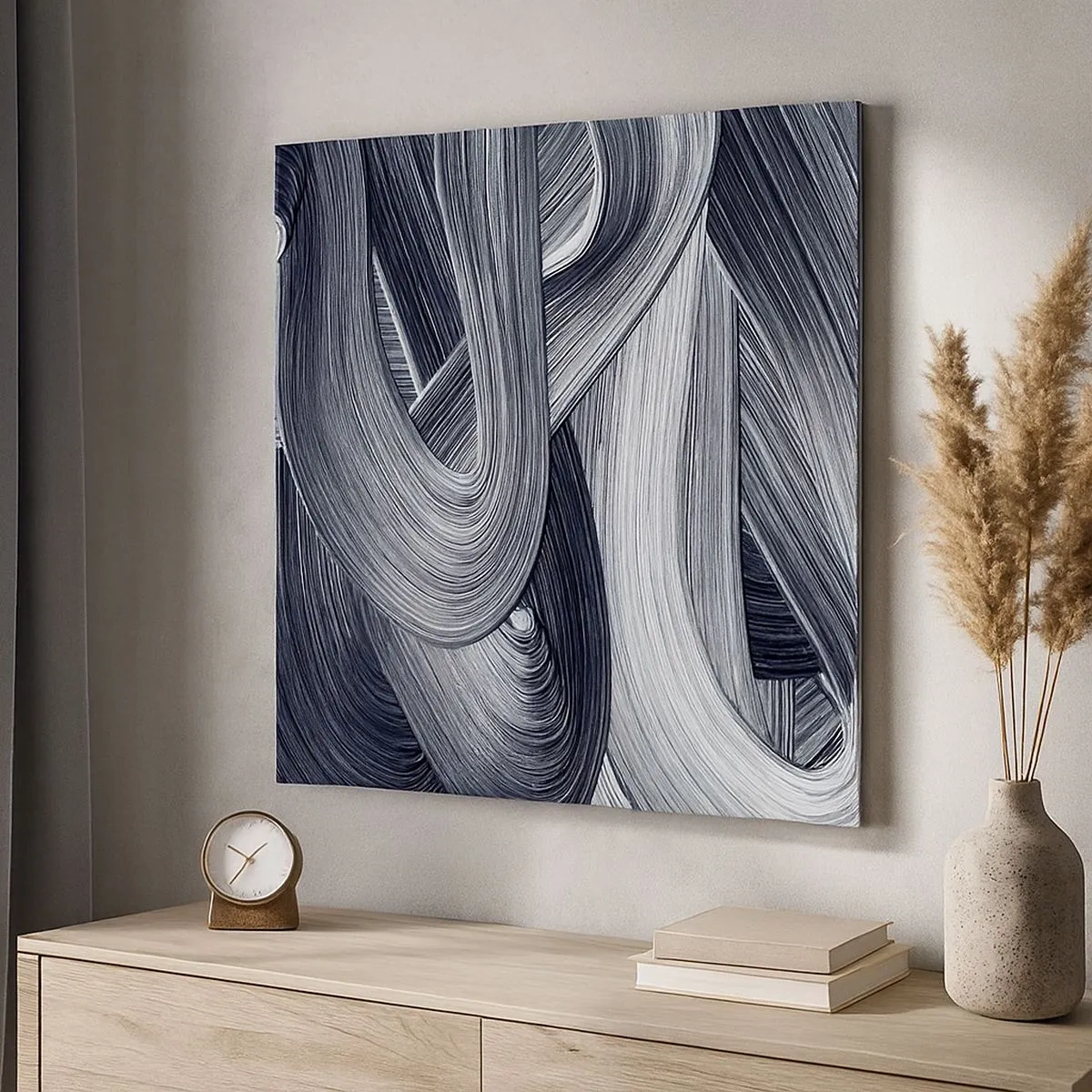 Lærredstryk - Billede på lærred - Virkelighedens flygtighed - 30x30 cm