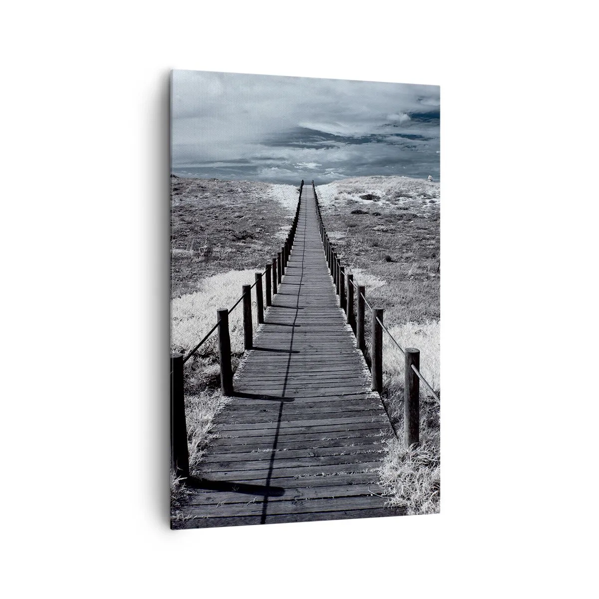 Lærredstryk - Billede på lærred - Lige ved kysten - 80x120 cm