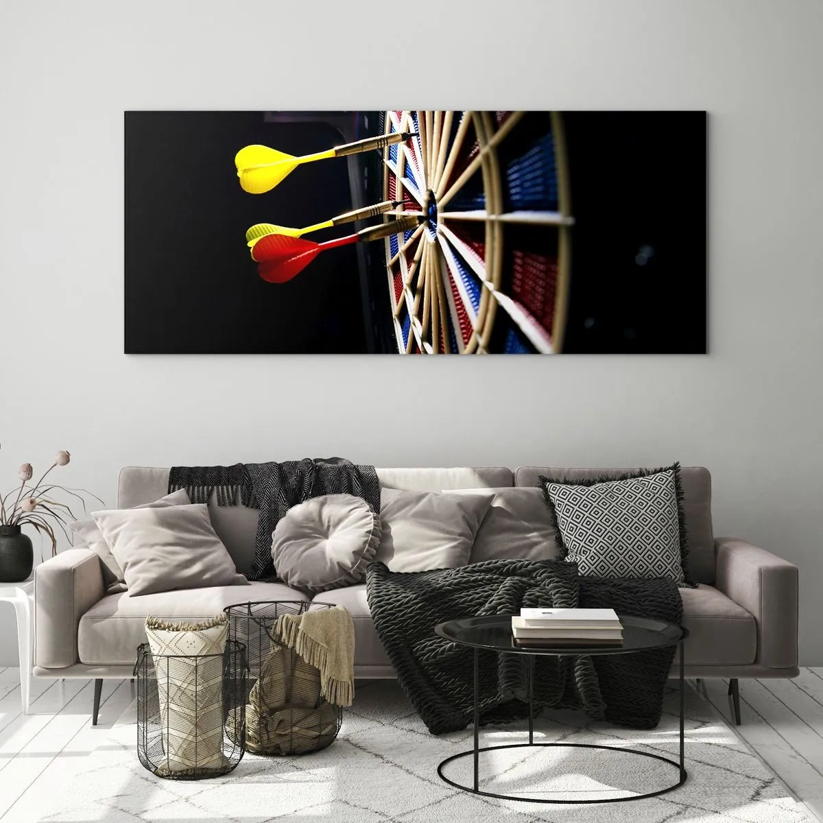 Billede på glas - Lige til sagen - 160x50 cm
