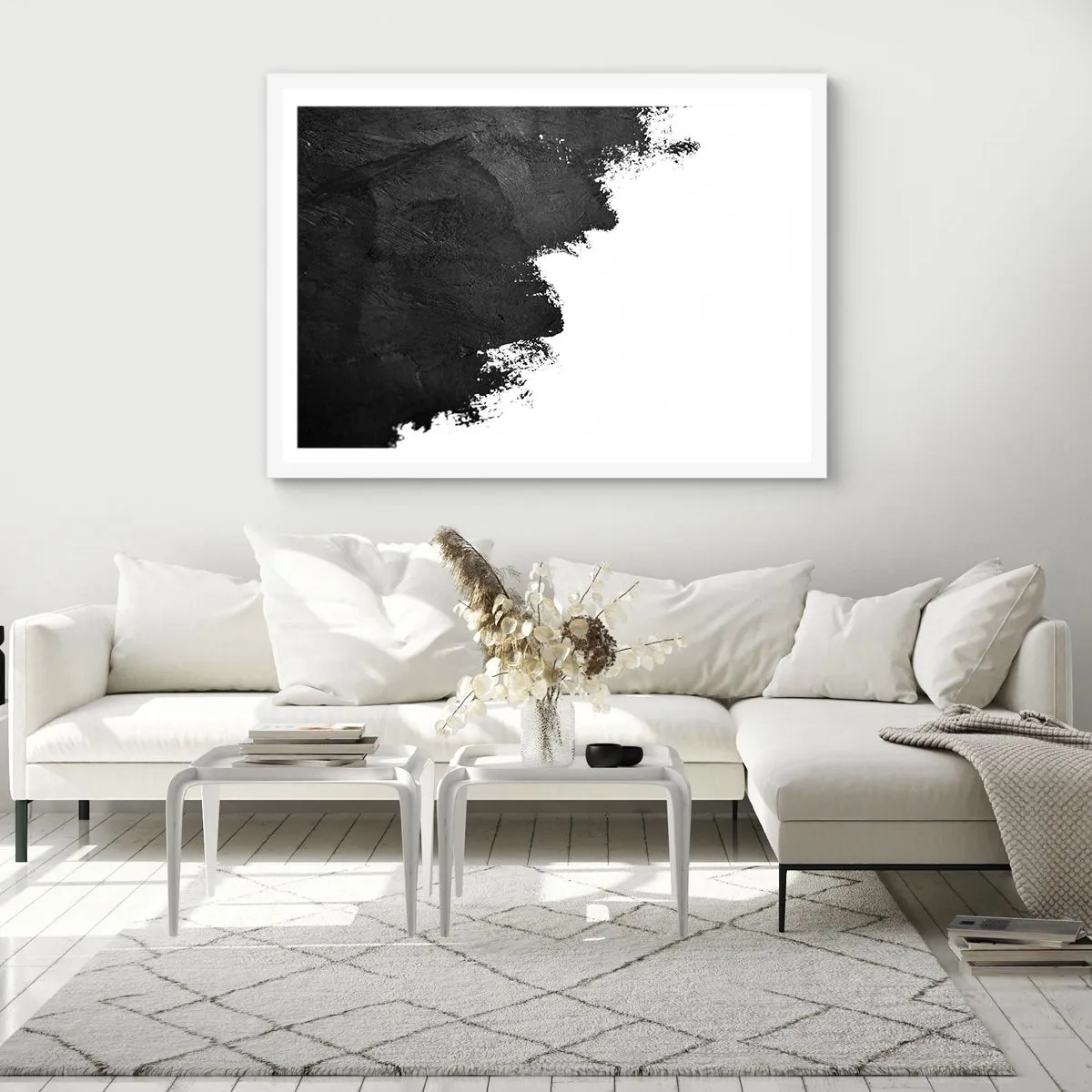 Plakat i hvid ramme - Elementer: jord - 40x30 cm