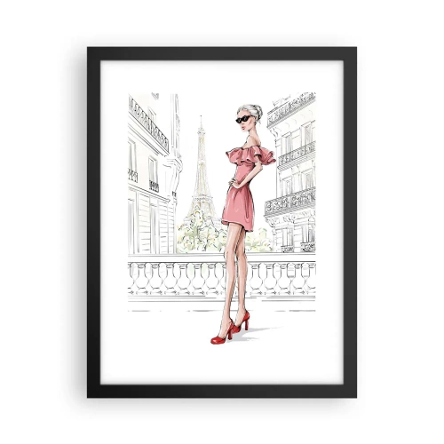 Plakat i sort ramme - Modens kunst - 30x40 cm