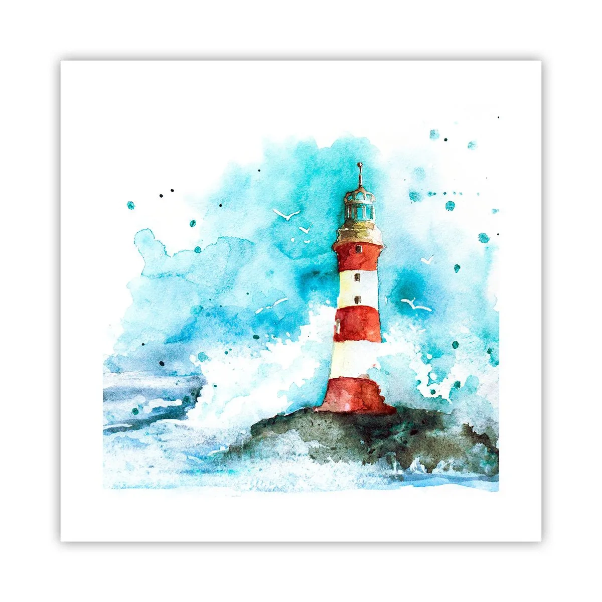 Plakat - Elementernes enhed - 40x40 cm