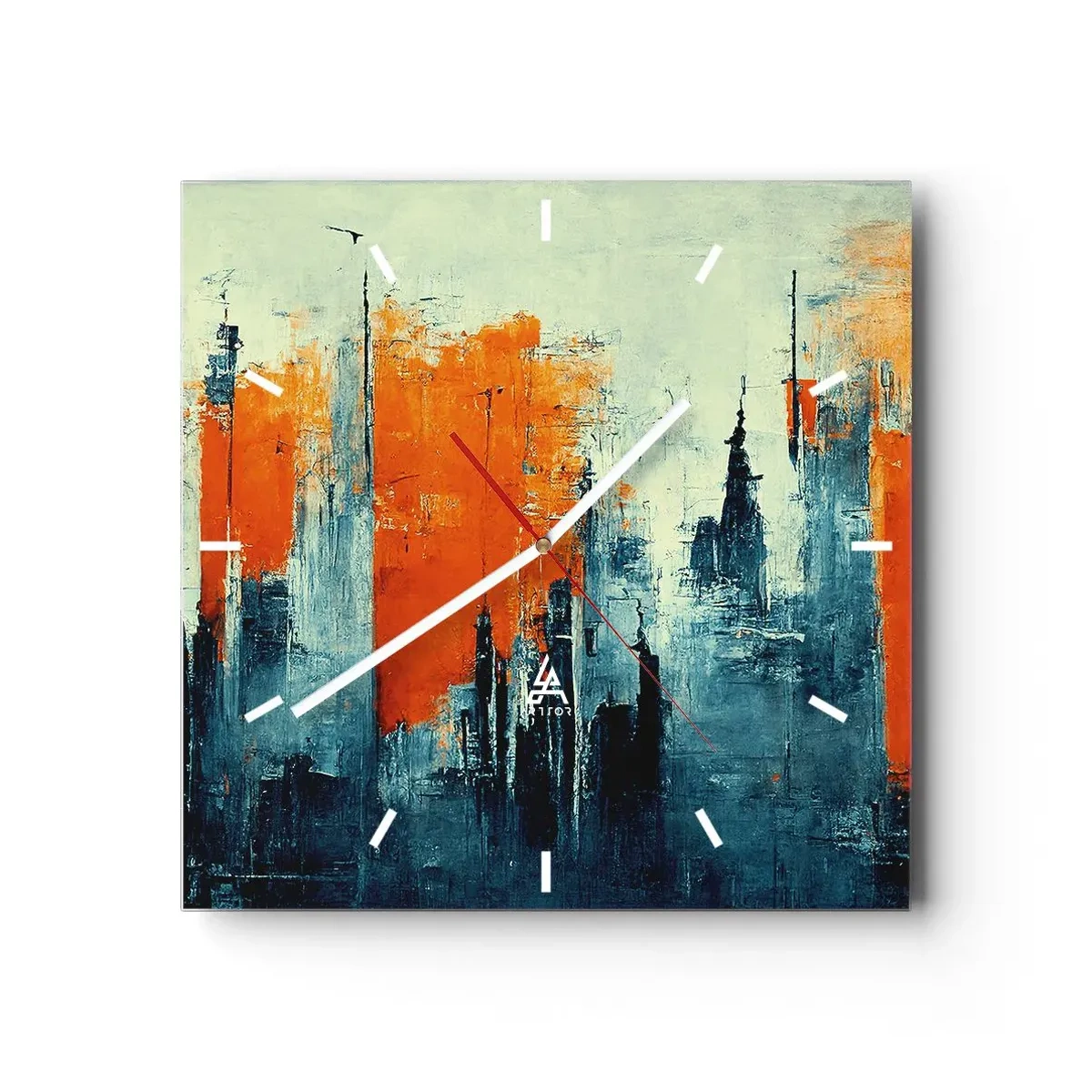 Vægur, Uret - Moderne landskab - 30x30 cm