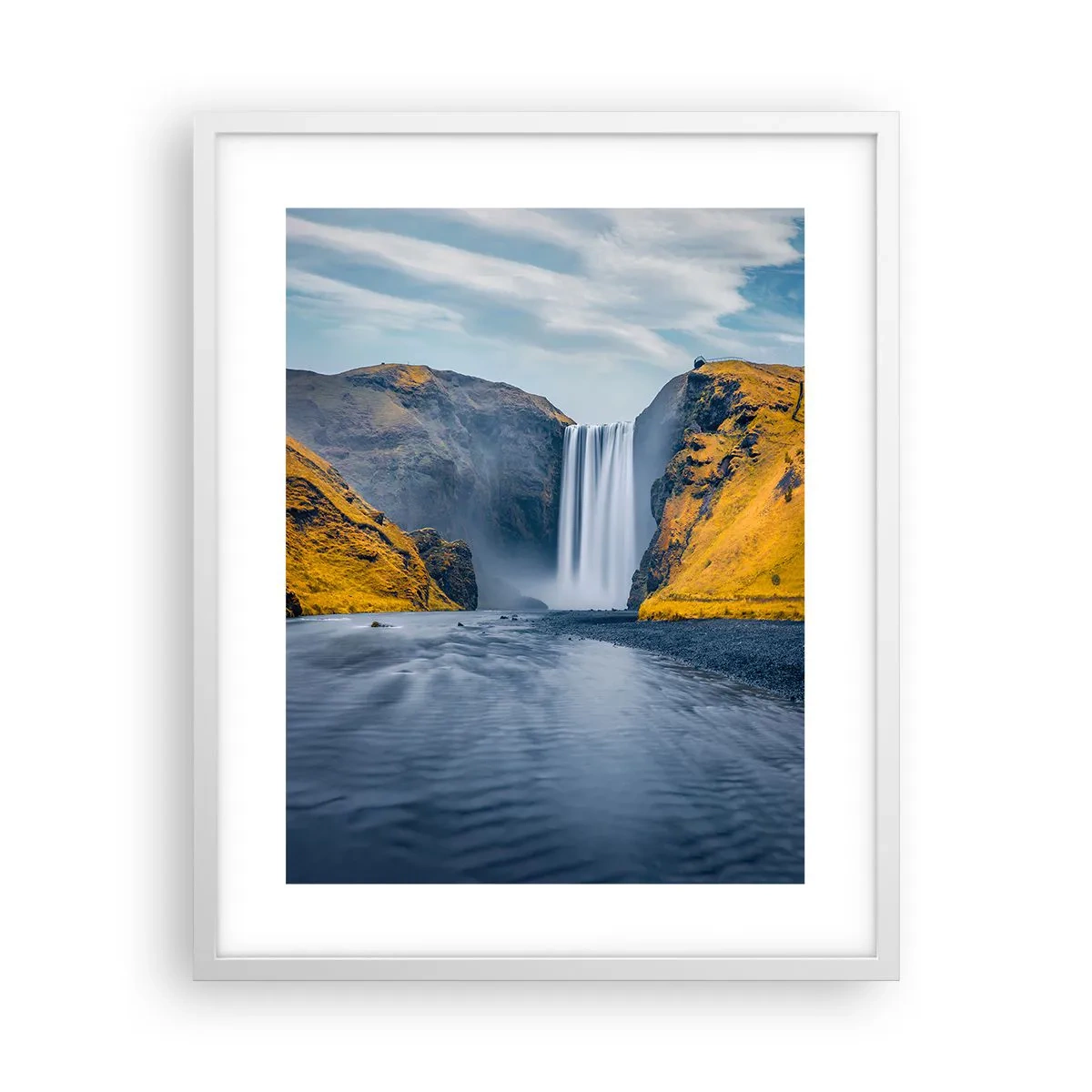 Plakat i hvid ramme - Evig varighed, evig bevægelse - 40x50 cm