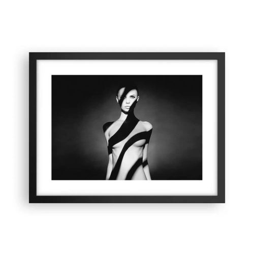 Plakat i sort ramme - I blænding og skygge - 40x30 cm