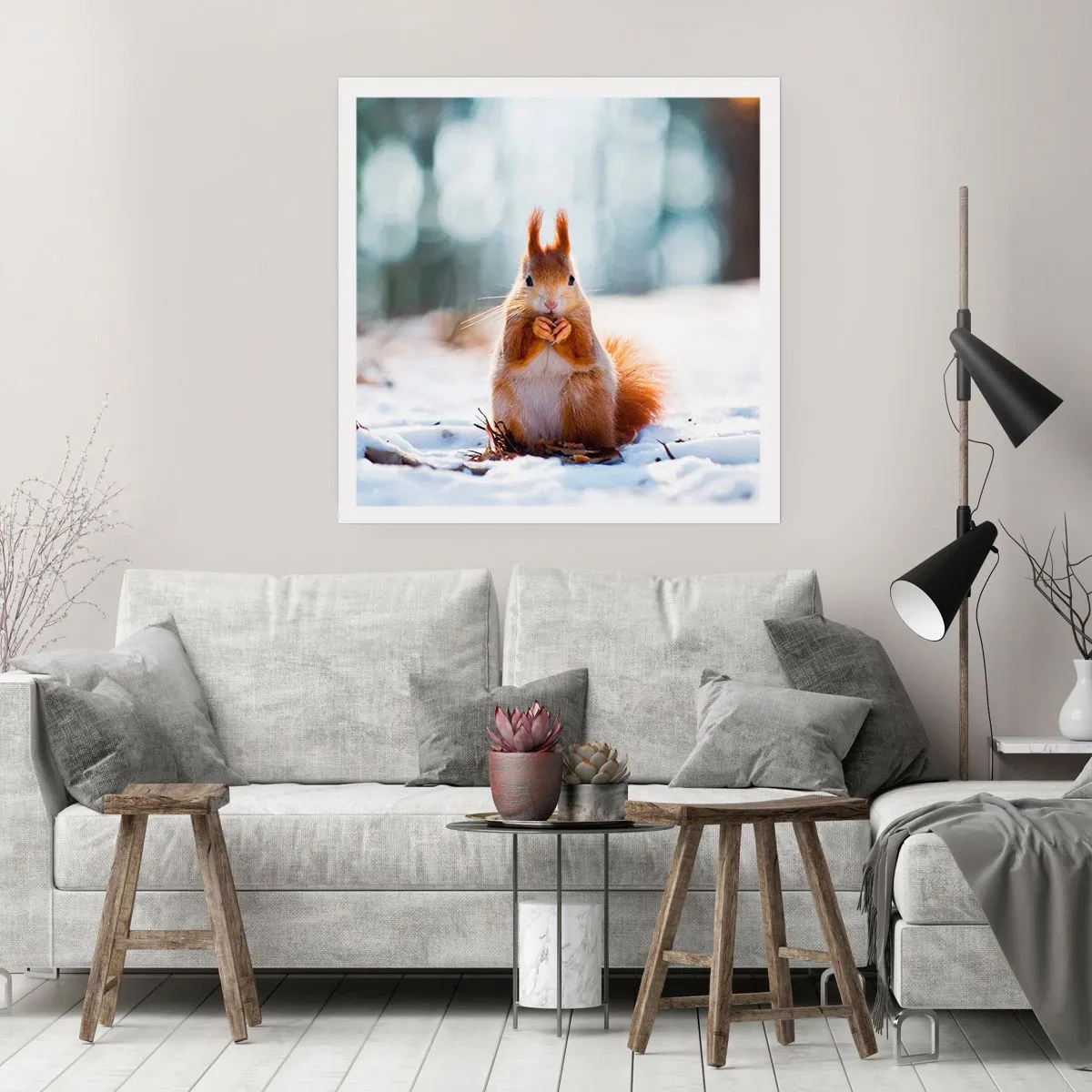 Plakat - Og hvad kigger du på? - 50x50 cm