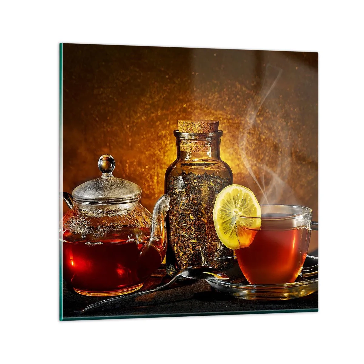 Billede på glas - I stil med de hollandske mestre - 60x60 cm