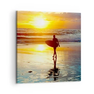 Lærredstryk - Billede på lærred - Krigerens tilbagevenden - 60x60 cm