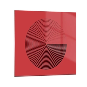 Billede på glas - Cirkulær bevægelse - 70x70 cm