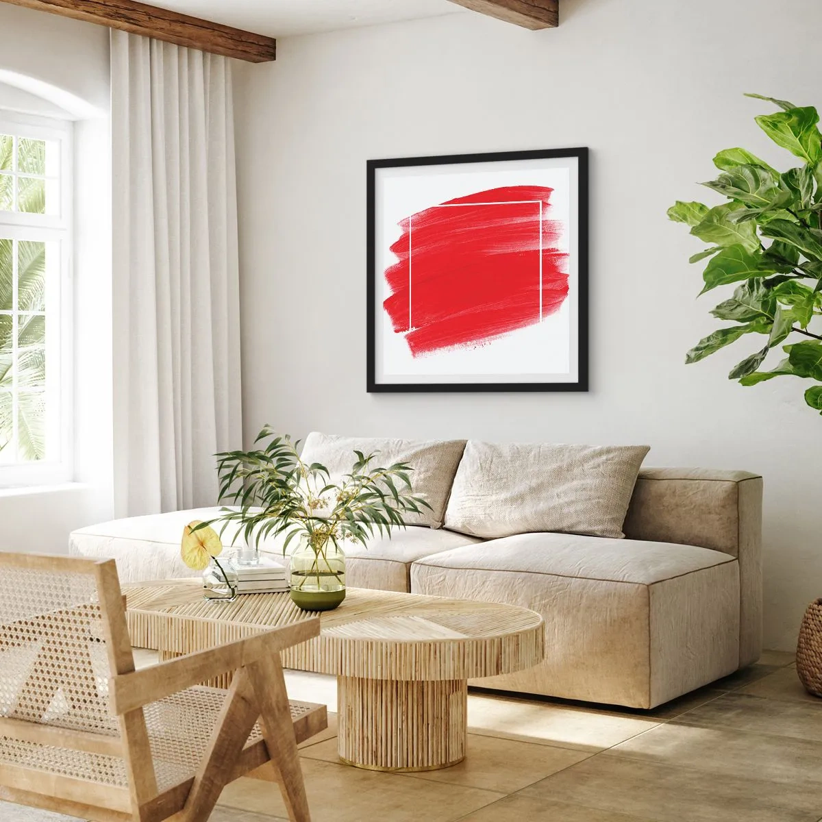 Plakat i sort ramme - Uden for rammen - 60x60 cm