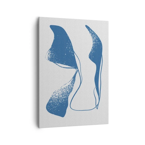 Lærredstryk - Billede på lærred - Bevinget abstraktion - 50x70 cm