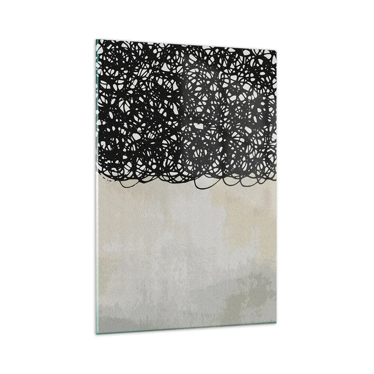 Billede på glas - En hvirvlende abstraktion - 80x120 cm