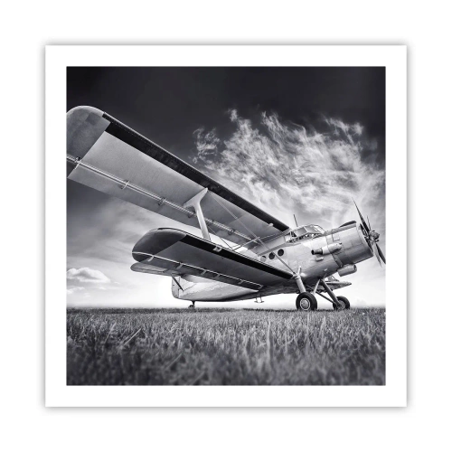 Plakat - Den bevingede vandringsmand - 60x60 cm