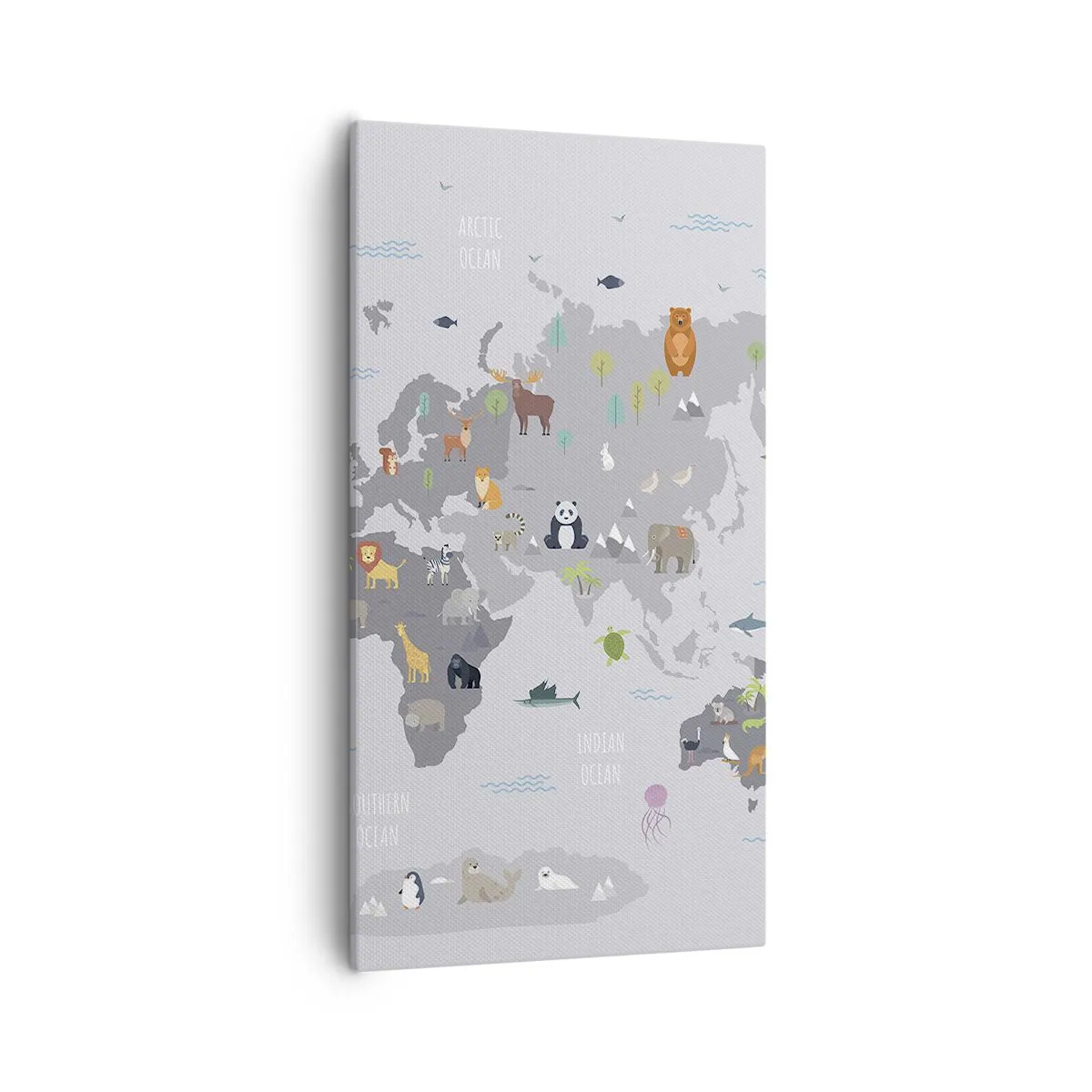 Lærredstryk - Billede på lærred - Fortæl mig, hvor du er fra... - 55x100 cm