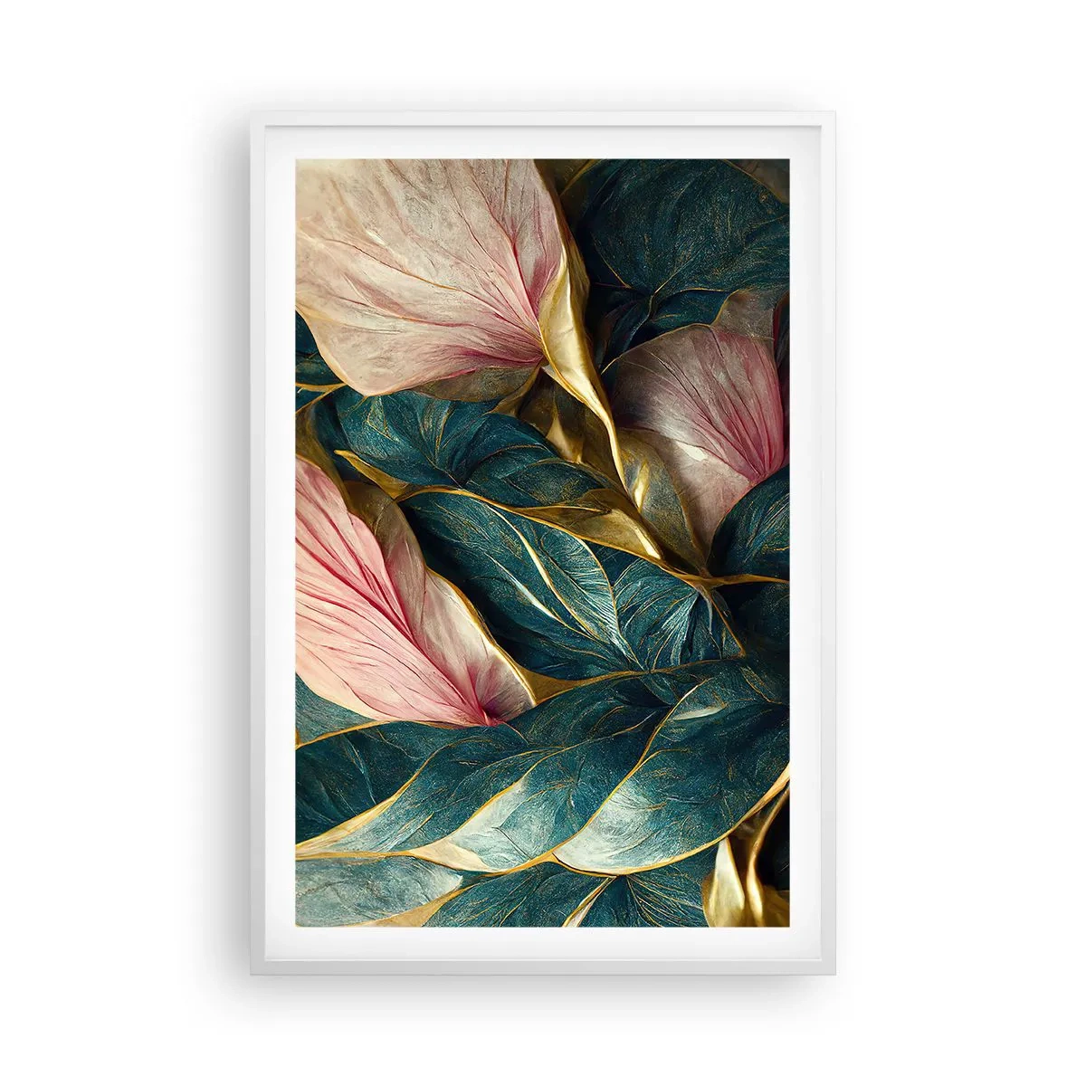 Plakat i hvid ramme - Naturlig elegance og stil - 61x91 cm