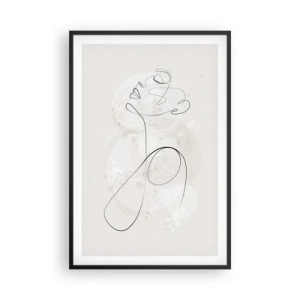 Plakat i sort ramme - Spiralen af skønhed - 61x91 cm
