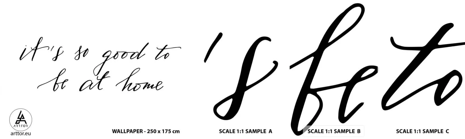 Prøve Fototapet Selvklæbende Deluxe Sticker - Hele sandheden - Typografi, Bekræftelse, Maxim - 100x30 cm