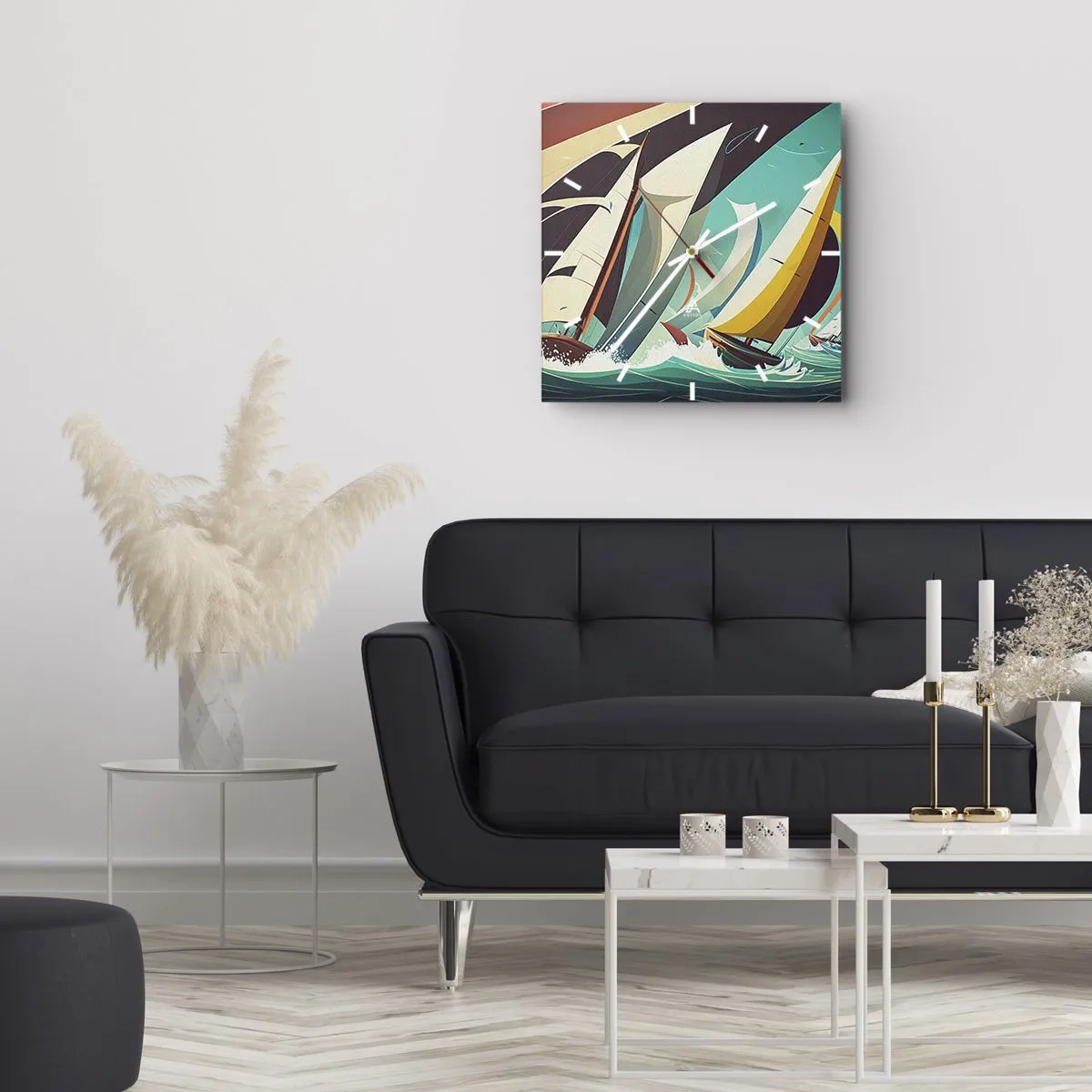 Vægur, Uret - Tæt på og personligt med elementerne - 40x40 cm