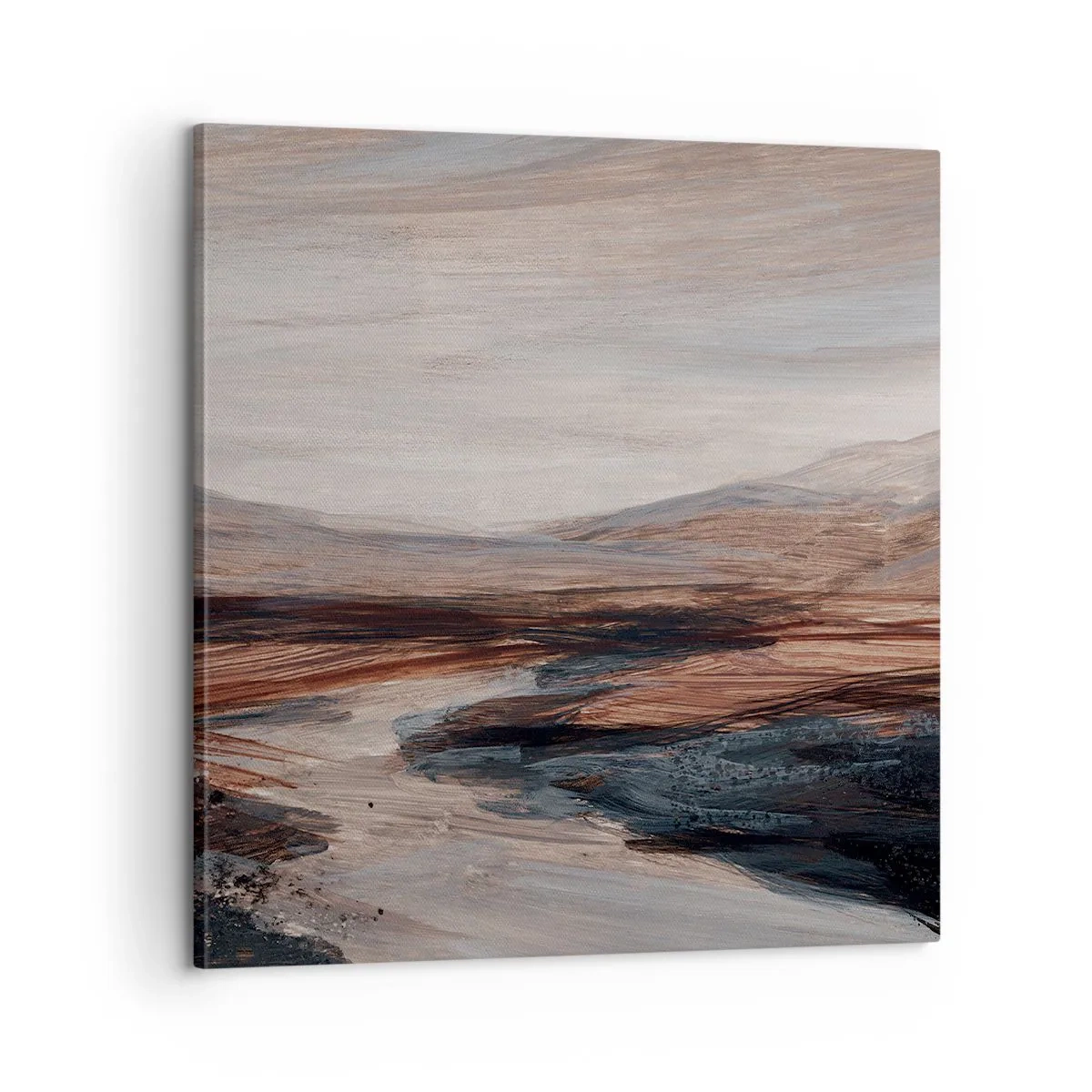Lærredstryk - Billede på lærred -  Fredfyldt dal - 60x60 cm