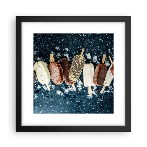 Plakat i sort ramme - En smag af varm sommer - 30x30 cm