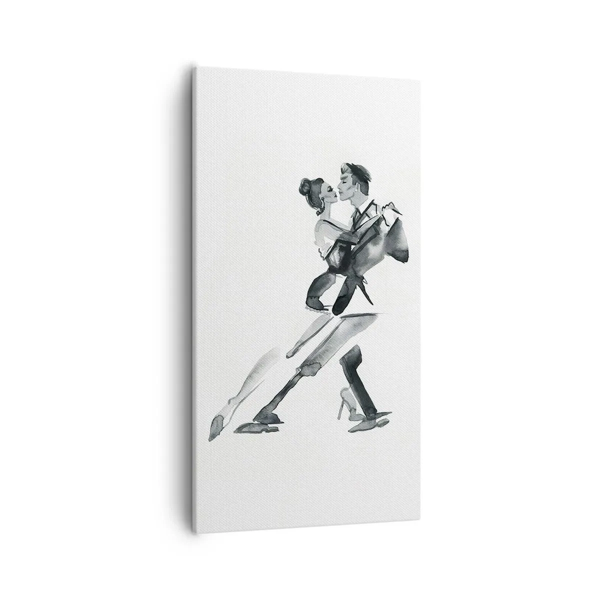 Lærredstryk - Billede på lærred - I én rytme - 55x100 cm