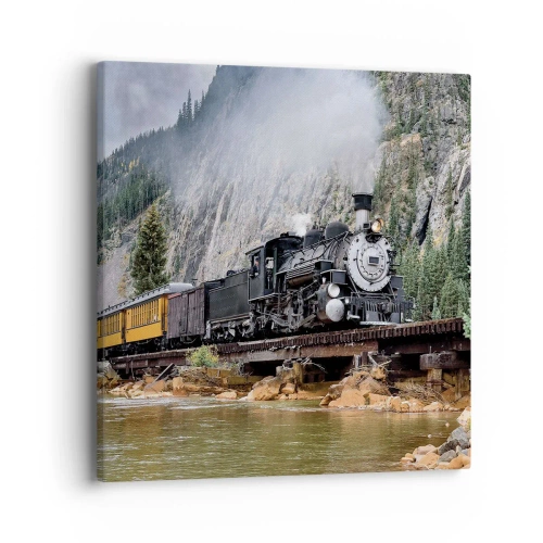 Lærredstryk - Billede på lærred - Og hvorhen? Hvorhen? - 40x40 cm