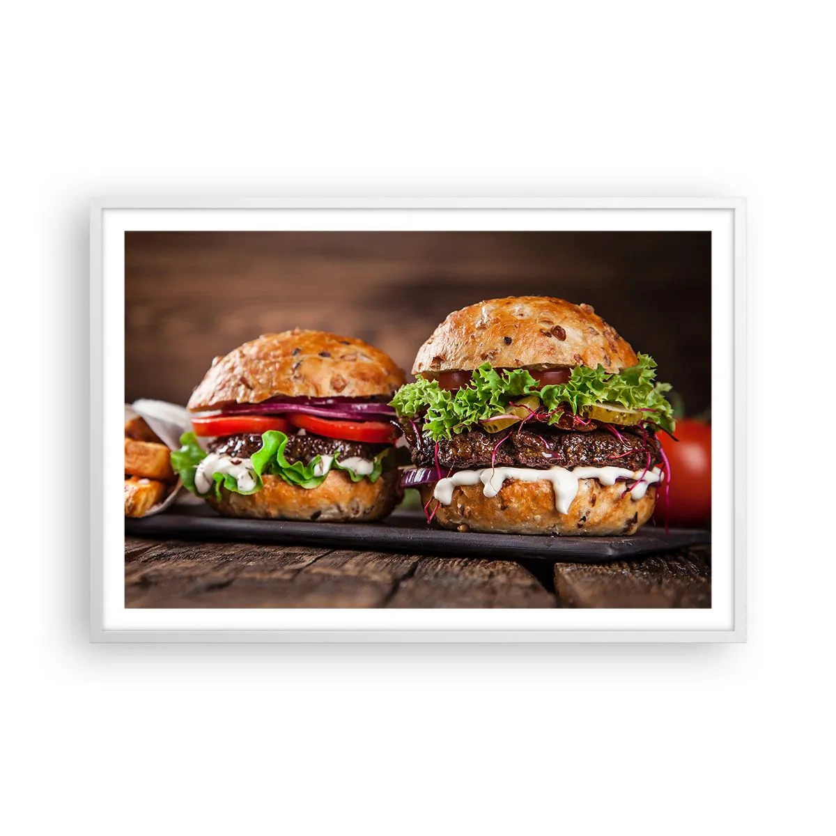 Plakat i hvid ramme - American dream - 91x61 cm