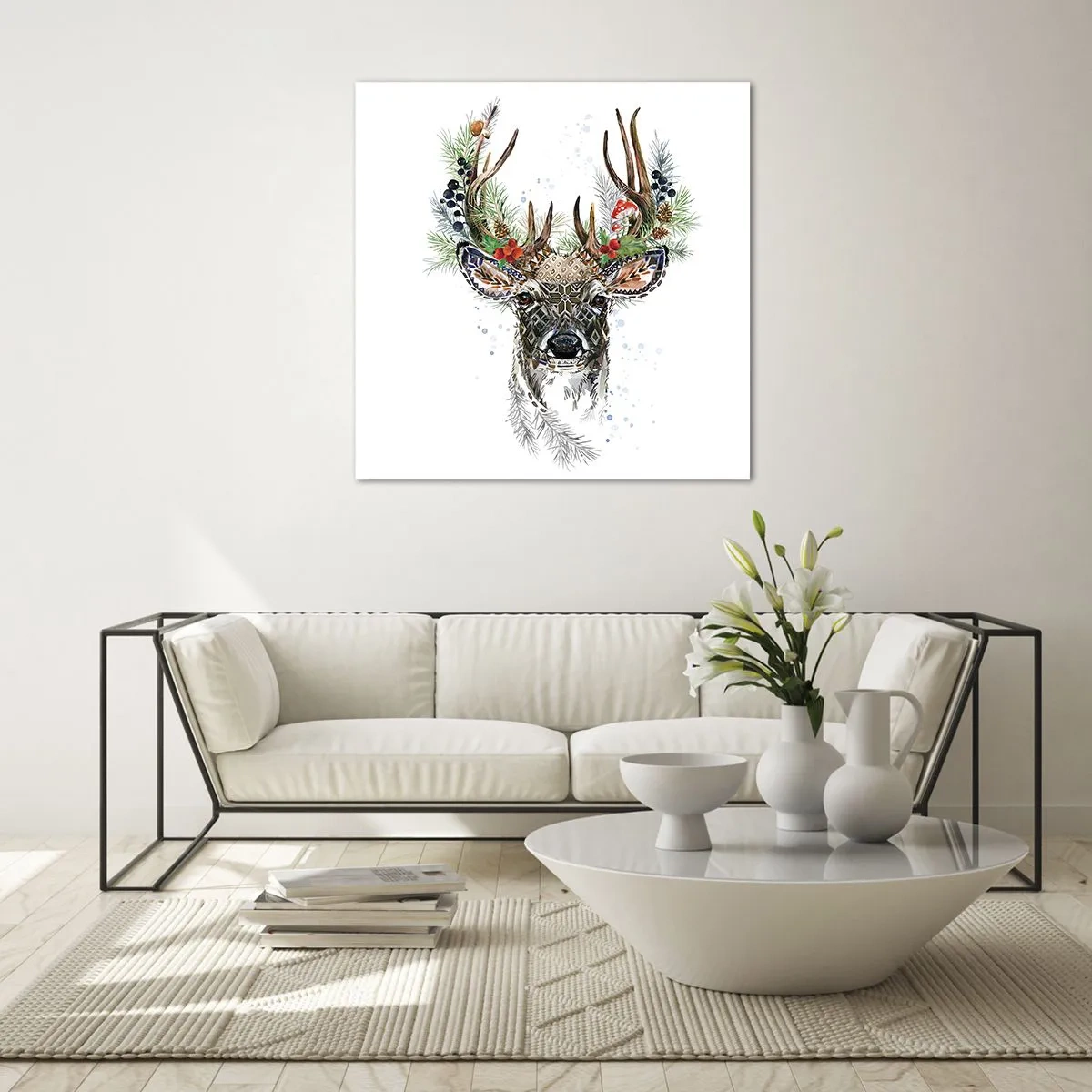 Billede på glas - I festlig påklædning - 50x50 cm