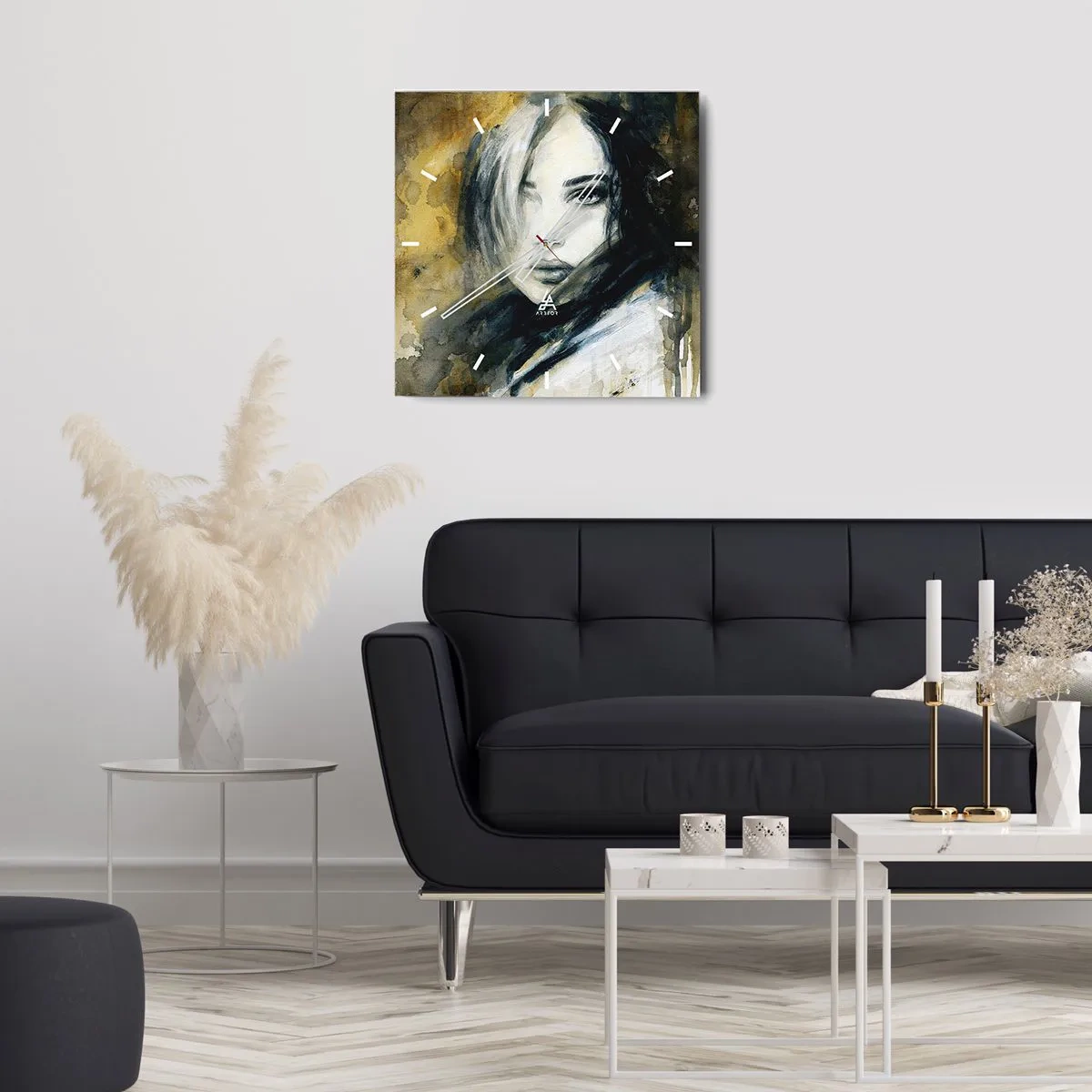 Vægur, Uret - mere uskyldig eller sensuel? - 30x30 cm