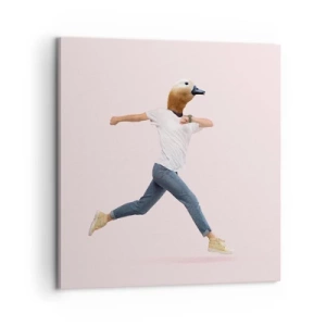 Lærredstryk - Billede på lærred - En knivspids absurditet - 60x60 cm