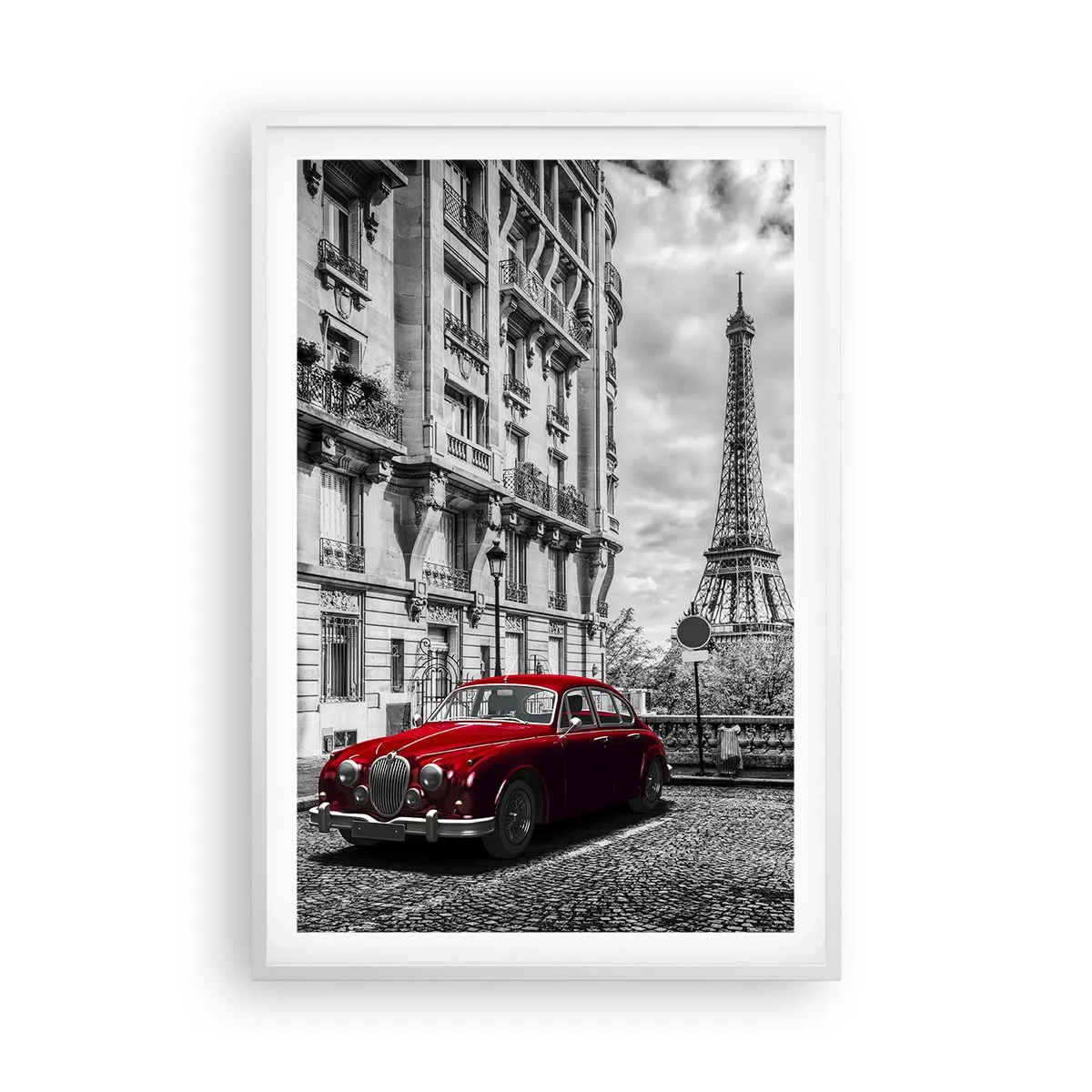 Plakat i hvid ramme - Rovdyr i byen - 61x91 cm