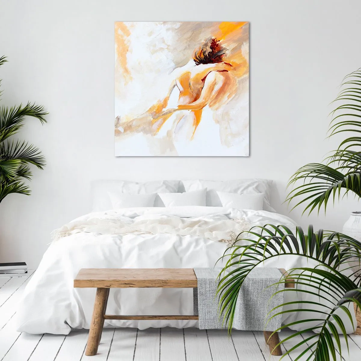 Lærredstryk - Billede på lærred - I himlen af nærhed - 60x60 cm