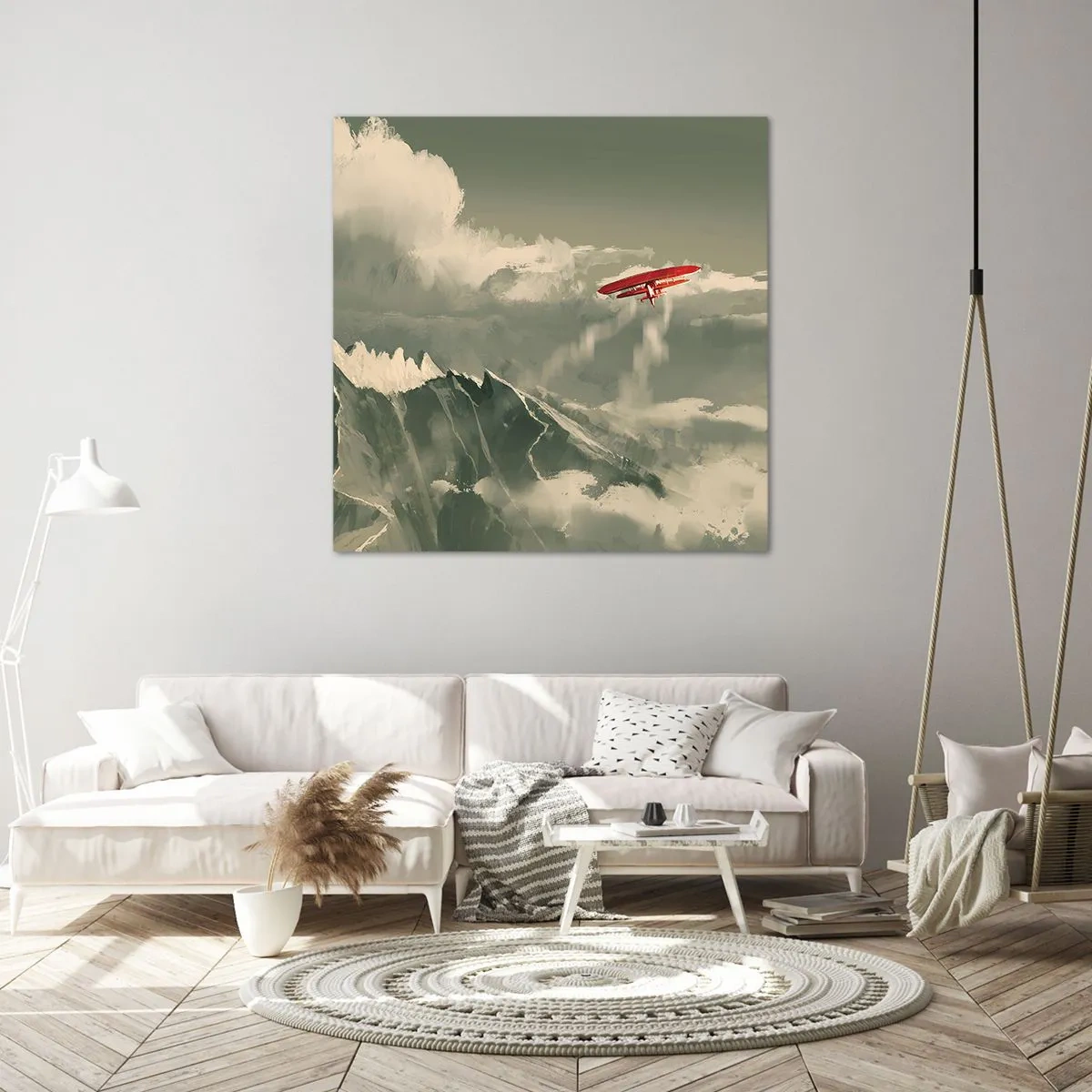 Lærredstryk - Billede på lærred - Frygtløs pioner - 60x60 cm