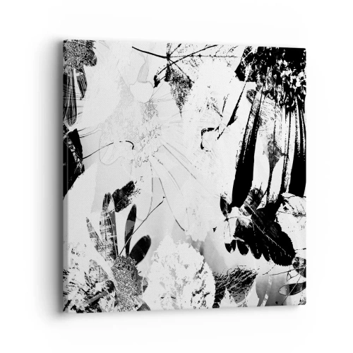 Lærredstryk - Billede på lærred - Efterår i det negative - 40x40 cm