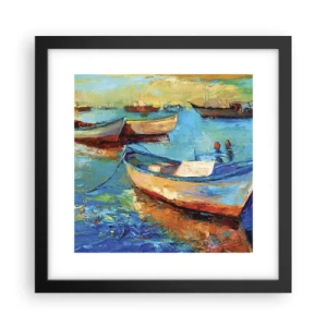 Plakat i sort ramme - I den sydlige bugt - 30x30 cm