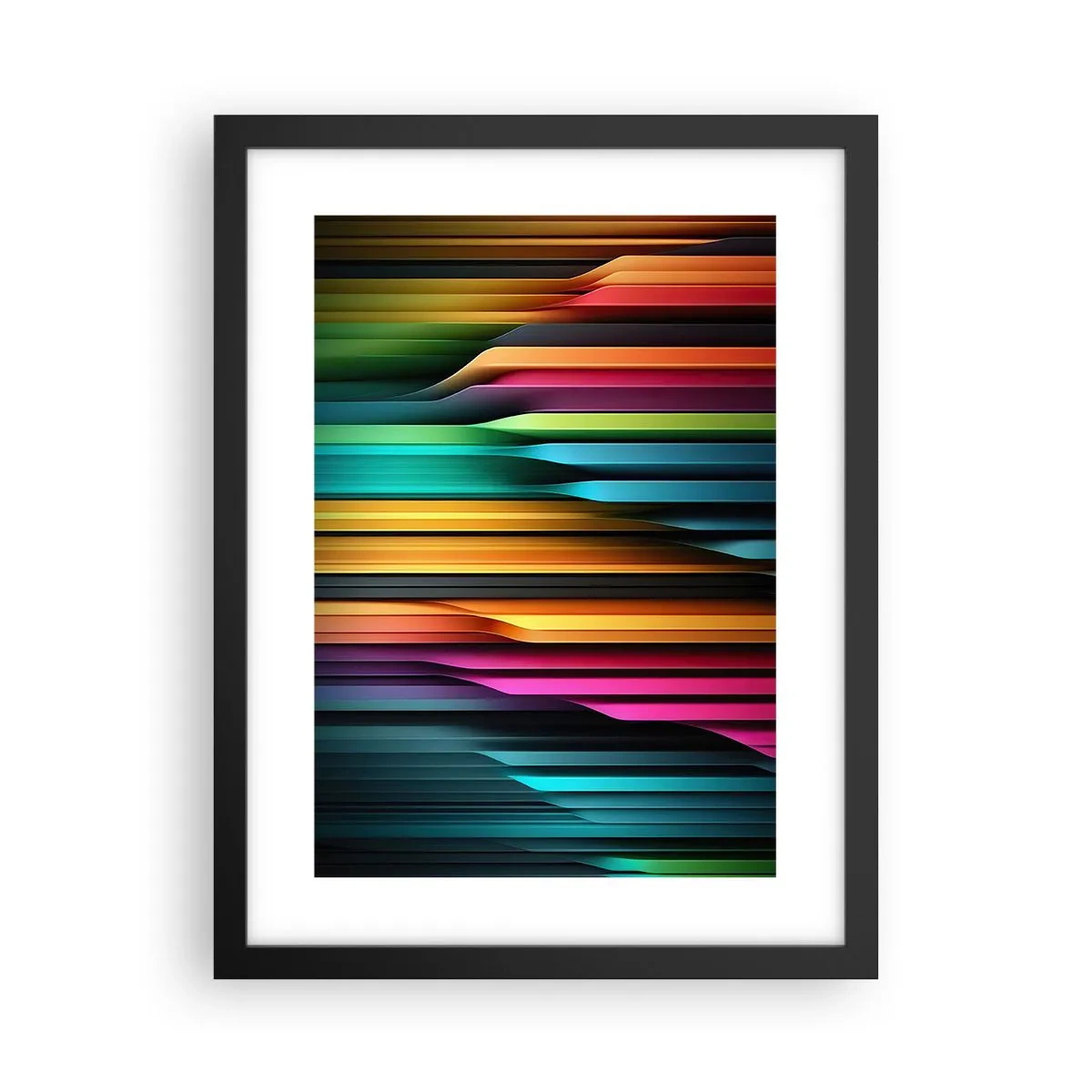 Plakat i sort ramme - Lysende orgel - 30x40 cm