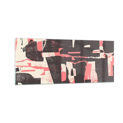 Billede på glas - Al trængsel og travlhed - 100x40 cm
