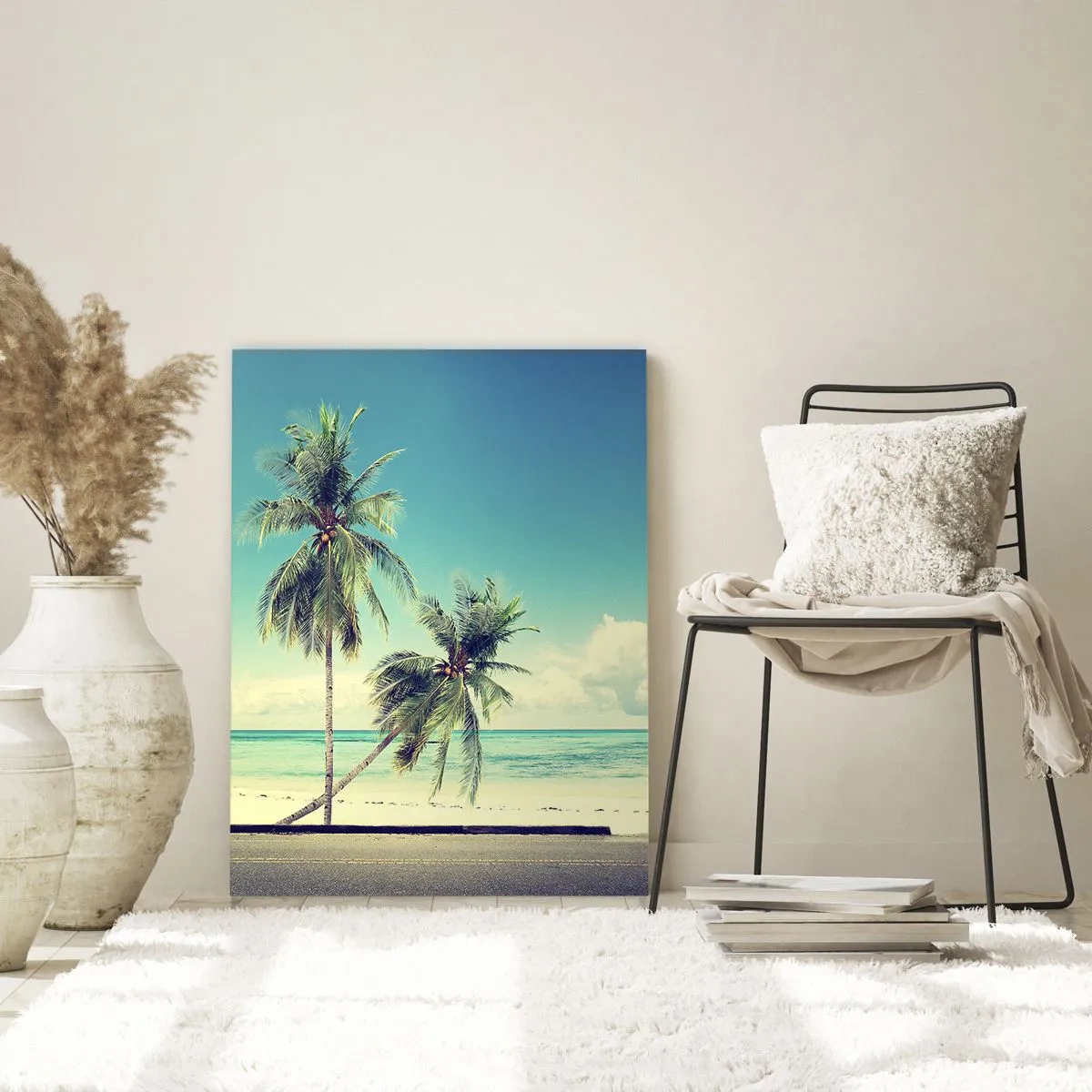 Billede på glas - Ferietid til at starte - 50x70 cm