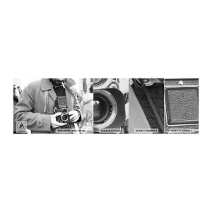 Prøve Fototapet Premium Canvas - I retro stil - Kamera, Årgang, Kamera - 100x30 cm