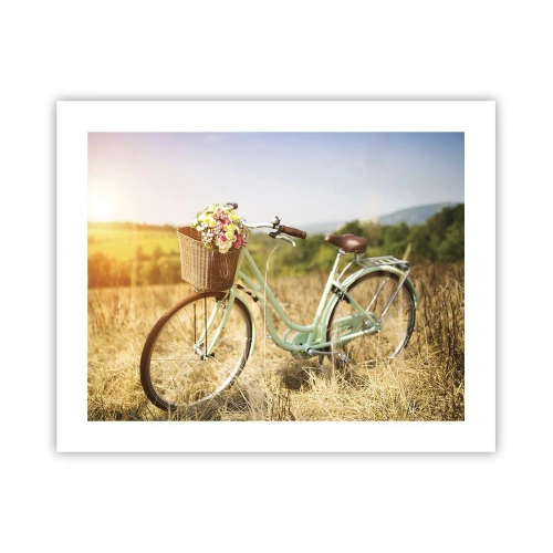 Plakat - Jeg bliver her et stykke tid - 50x40 cm