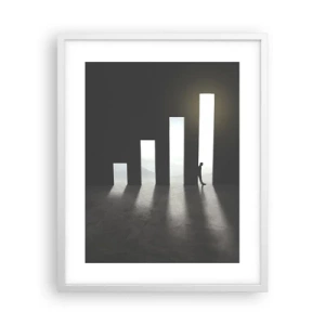 Plakat i hvid ramme - Succes - et indtryk - 40x50 cm