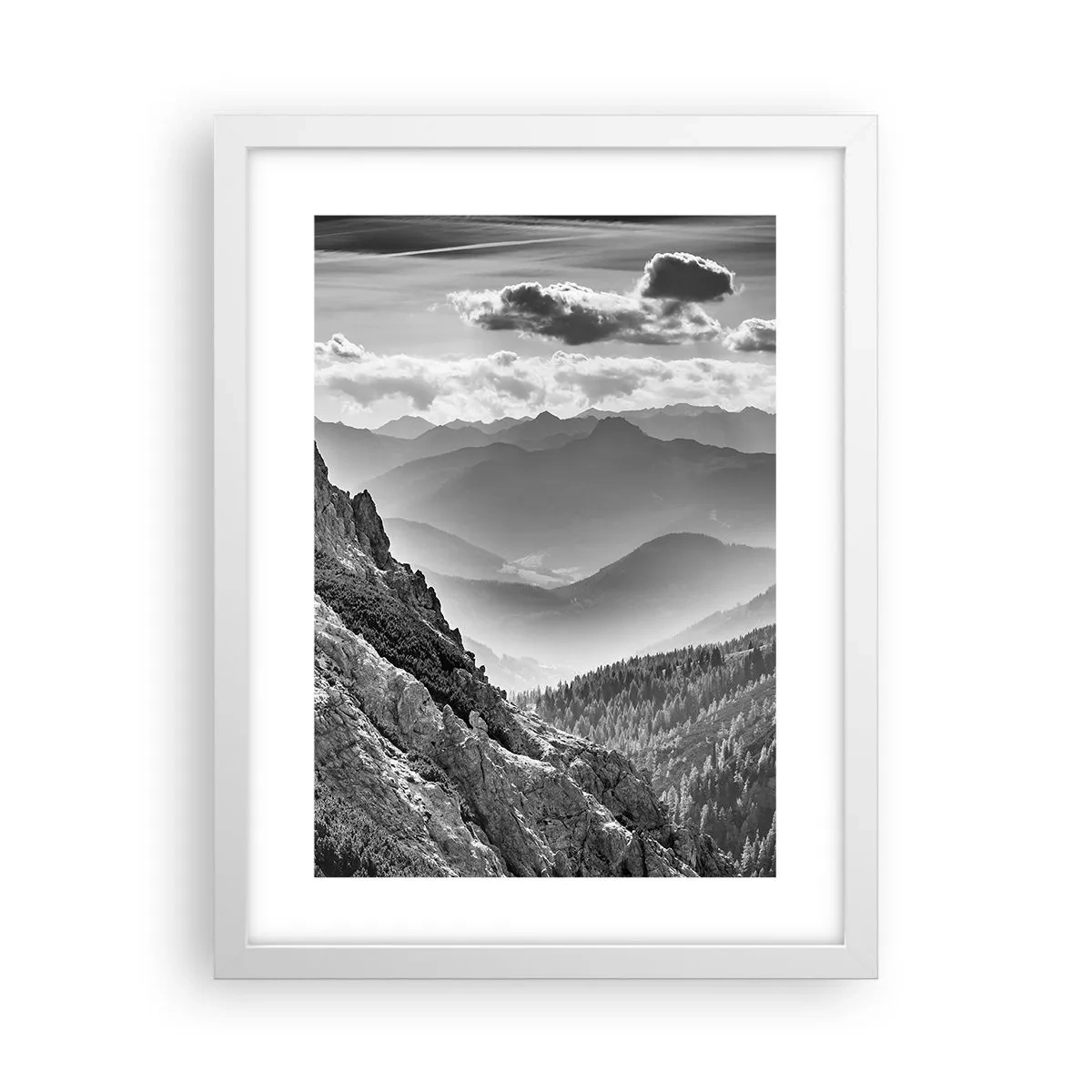 Plakat i hvid ramme - Hele vejen til horisonten - 30x40 cm