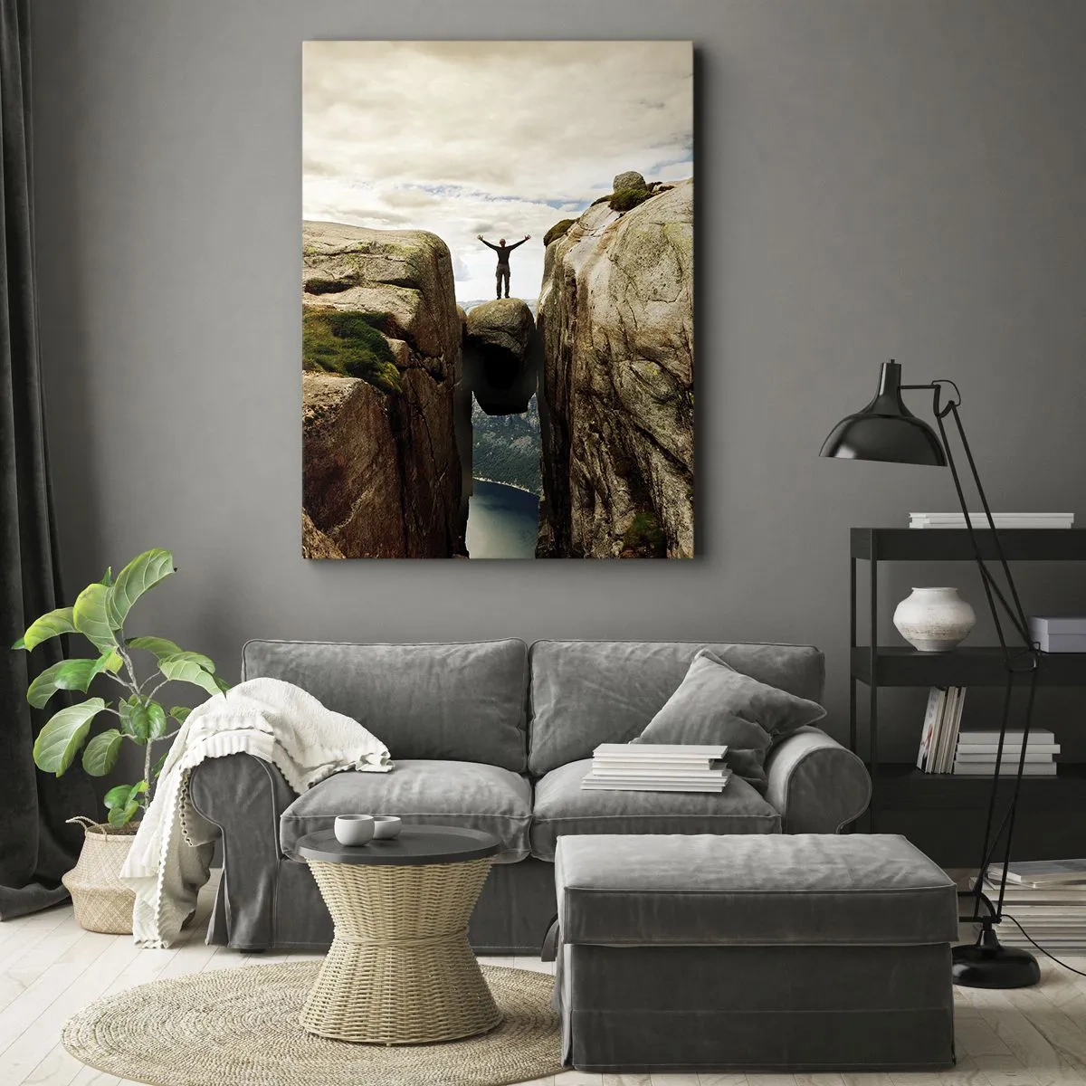 Lærredstryk - Billede på lærred - Hvordan har jeg det! - 70x100 cm