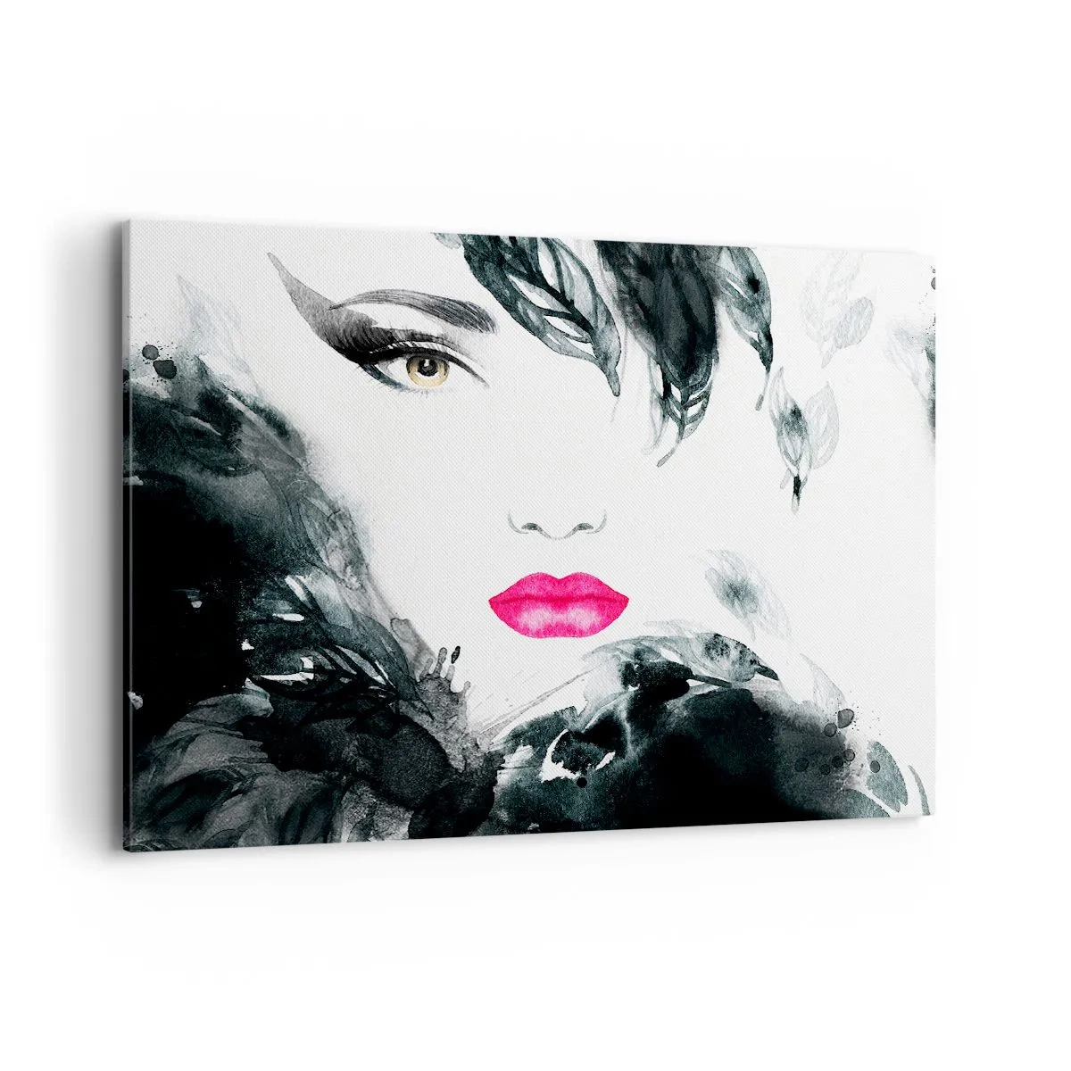 Lærredstryk - Billede på lærred - OBS! Femme fatale - 100x70 cm