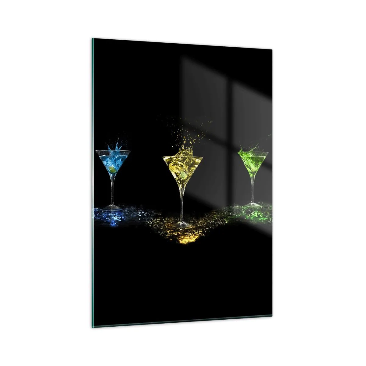Billede på glas - Glædens farver i krystalglas - 50x70 cm