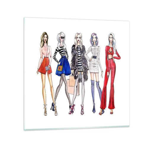 Billede på glas - Every week Fashion Week - 30x30 cm