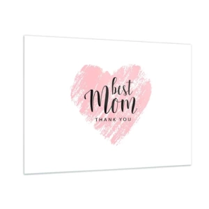 Billede på glas - Altid det rette øjeblik - 100x70 cm