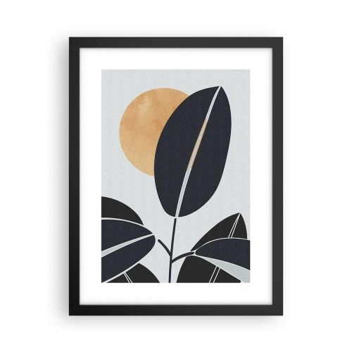 Plakat i sort ramme - En dag med varm sommer - 30x40 cm