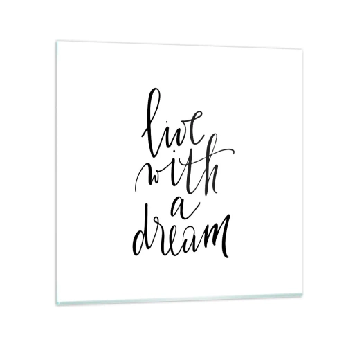 Billede på glas - Of course - 30x30 cm